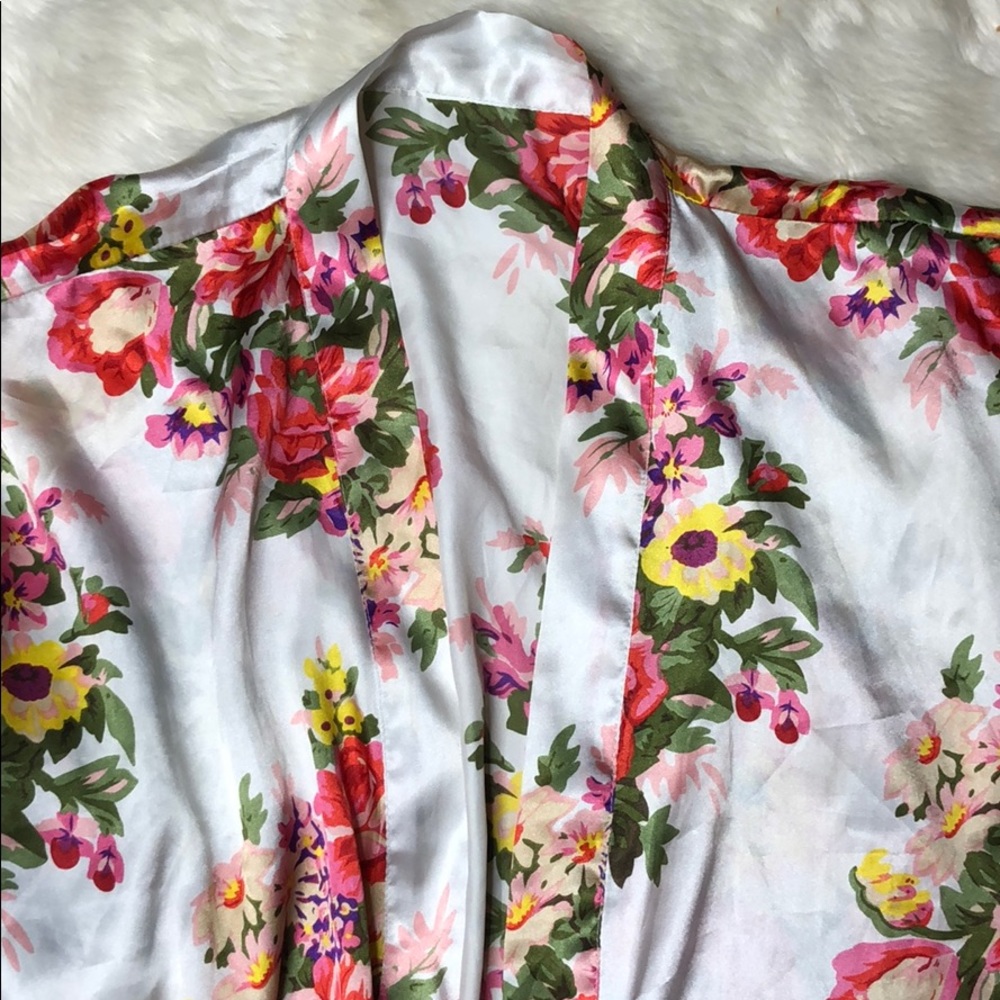 Floral Silk Robe